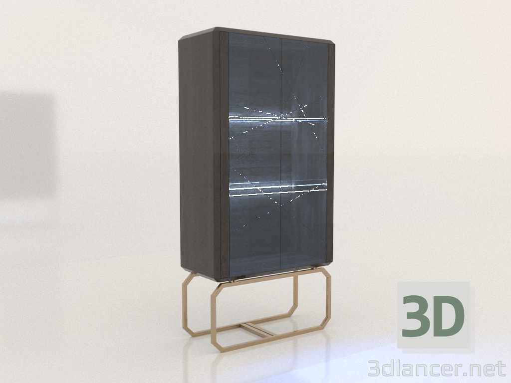 3d model Vitrina (2 puertas) - vista previa