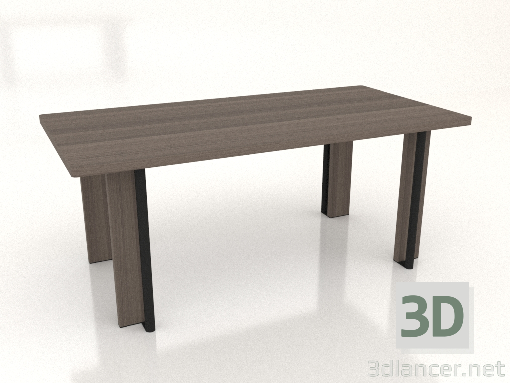 modello 3D Tavolo da pranzo Root 1800x900 - anteprima