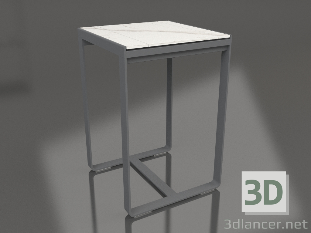 3d модель Барний стіл 70 (DEKTON Aura, Anthracite) – превью