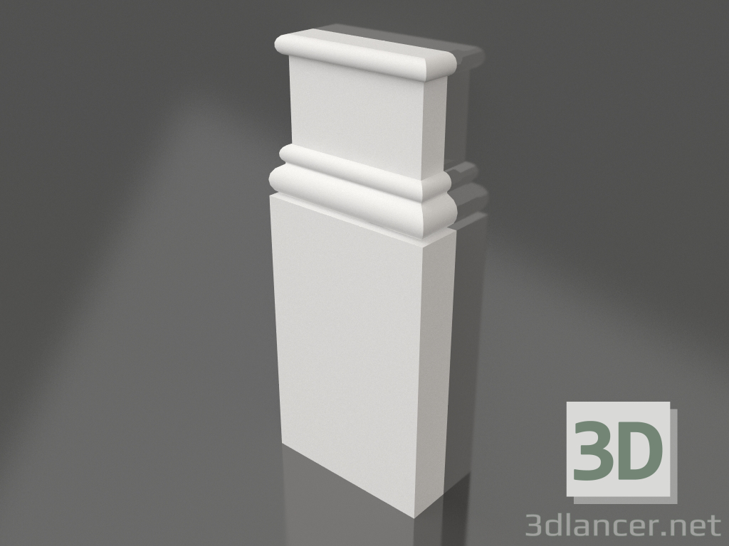 Modelo 3d Base 002 (350x120x25) - preview