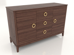 Chest of drawers 2 (dark walnut, option 1)