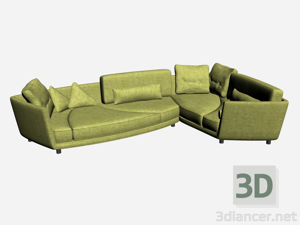 Modelo 3d Canto do sofá 2 Deha - preview