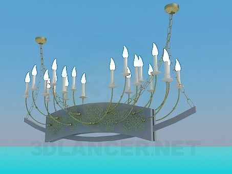 Modelo 3d Candelabro antigo - preview