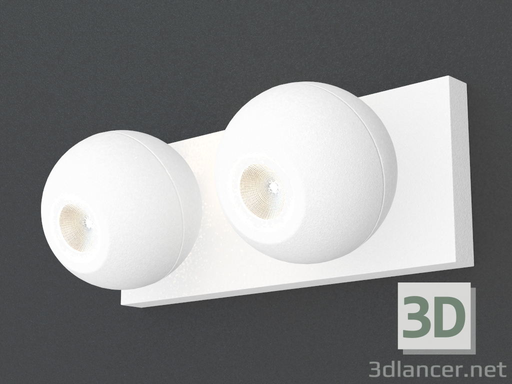 Modelo 3d parede falsa lâmpada LED (DL18403 21WW-White) - preview