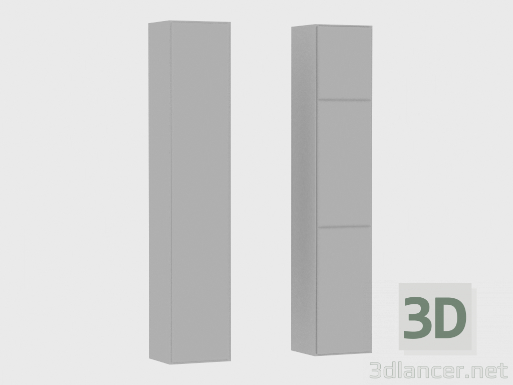 modello 3D Elementi del sistema modulare IANUS MIDDLE WITH BACK (P230) - anteprima