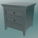 3d model Bedside table with legs (Black-Brown) - preview