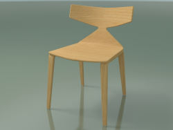 Sedia 3700 (4 gambe in legno, rovere naturale)