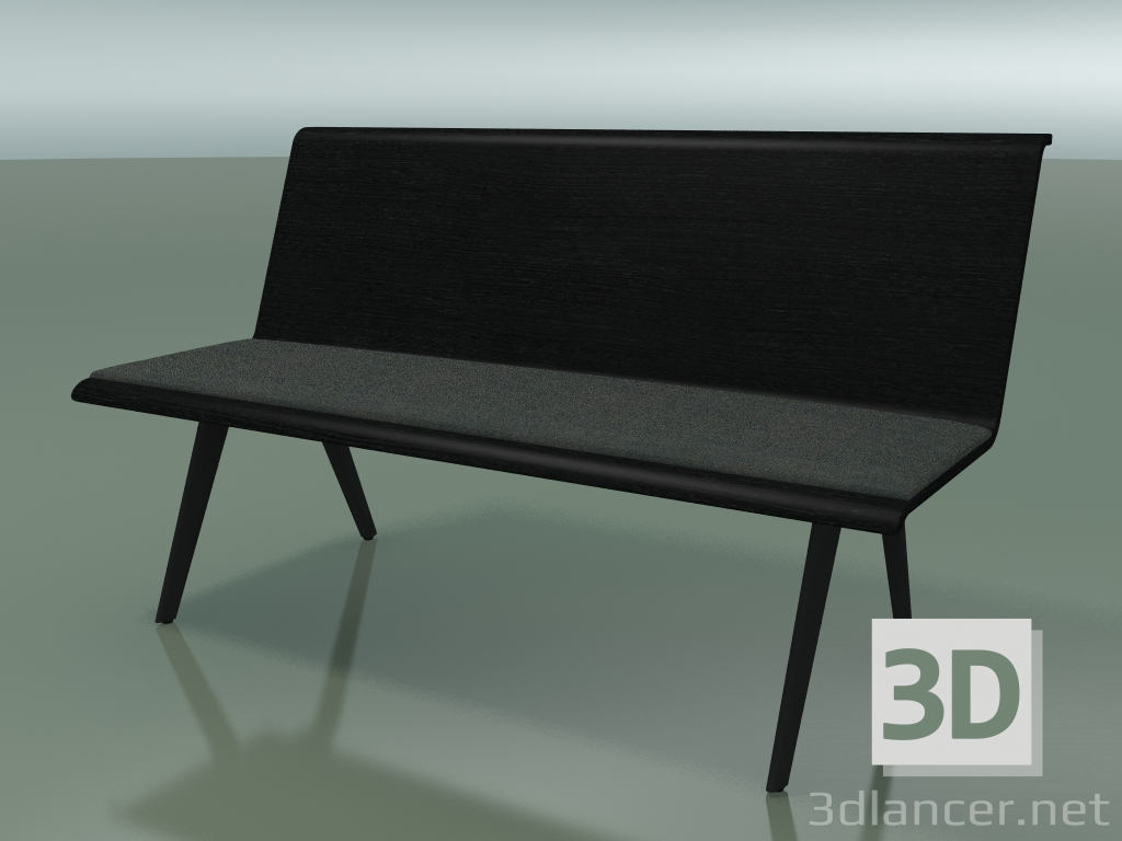 modello 3D Modulo centrale Eating 4600 (L 140 cm, Nero) - anteprima