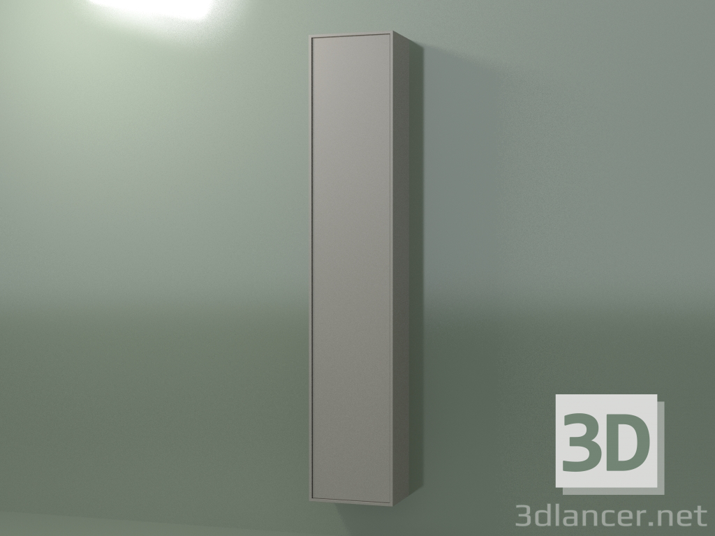 3d model Wall cabinet with 1 door (8BUBFCD01, 8BUBFCS01, Clay C37, L 36, P 24, H 192 cm) - preview