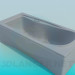 3d model Rectangular tub - preview