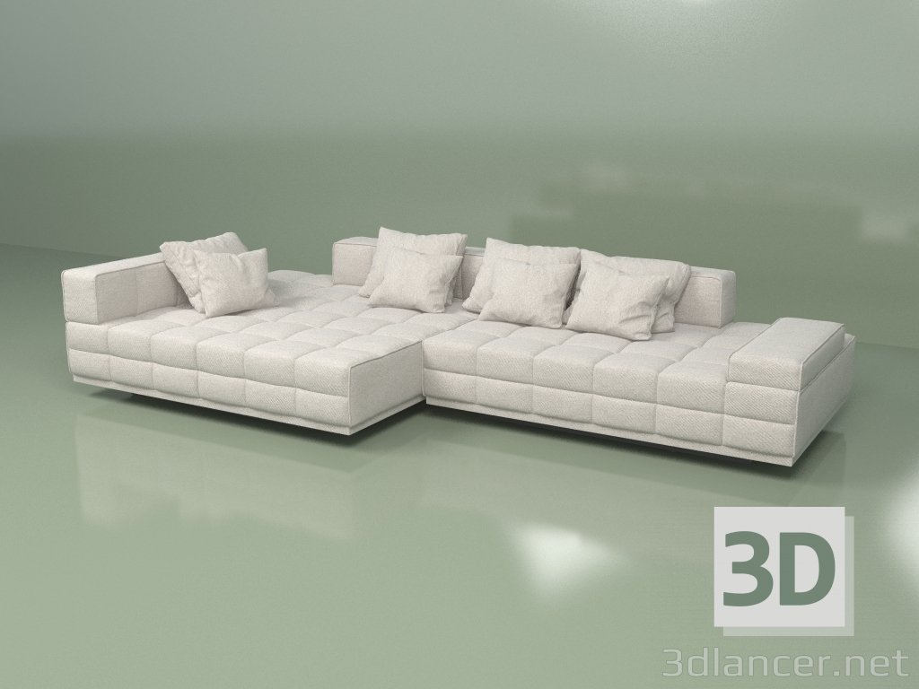 3d model Sofá Quadro 1 - vista previa