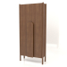 3D Modell Garderobe mit langen Griffen B 01 (800x300x1800, Holzbraun hell) - Vorschau