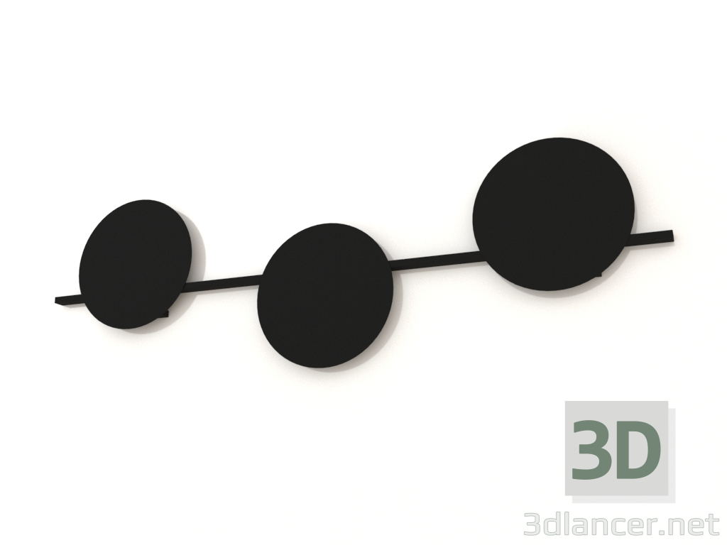 3d model Lámpara de pared (7301) - vista previa