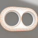 3d model Antik Runda frame for 2 posts (white gold) - preview