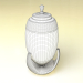 3d Urn for ashes model buy - render