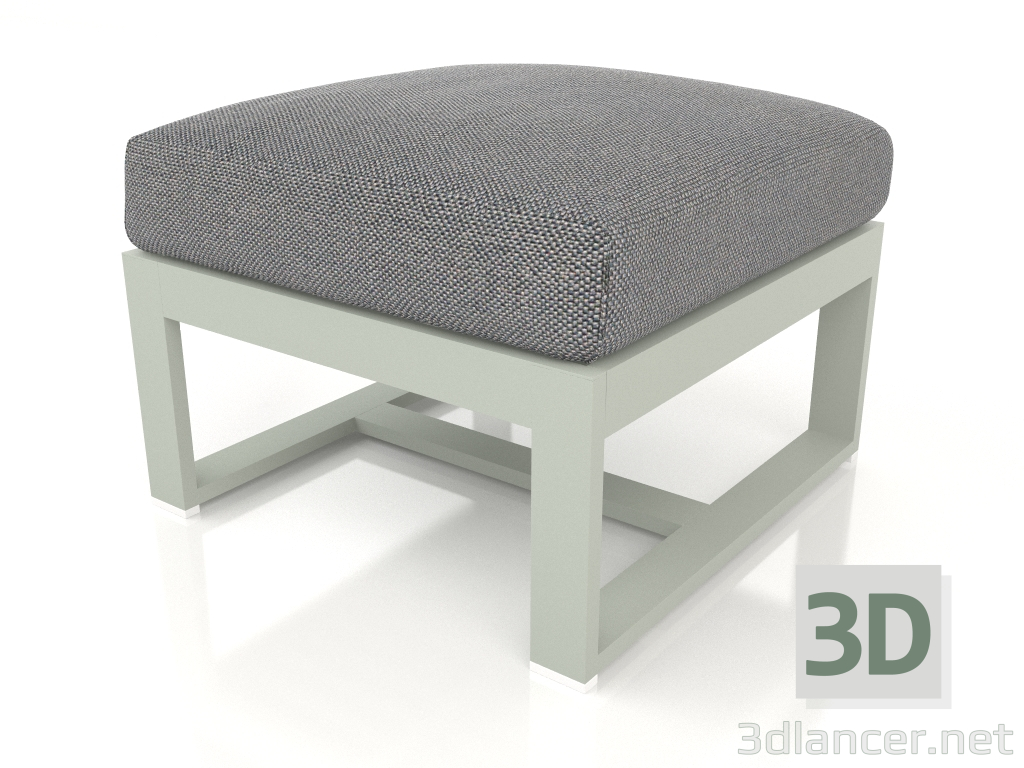 3D Modell Pouf (Zementgrau) - Vorschau