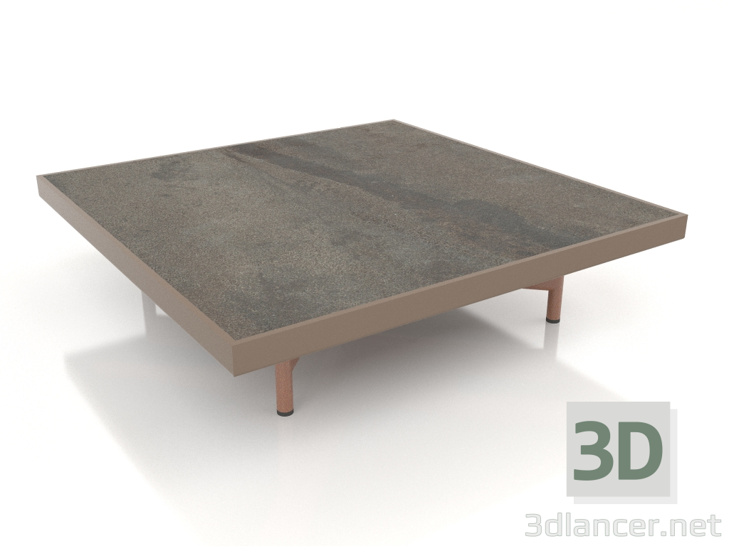 3d model Mesa de centro cuadrada (Bronce, DEKTON Radium) - vista previa