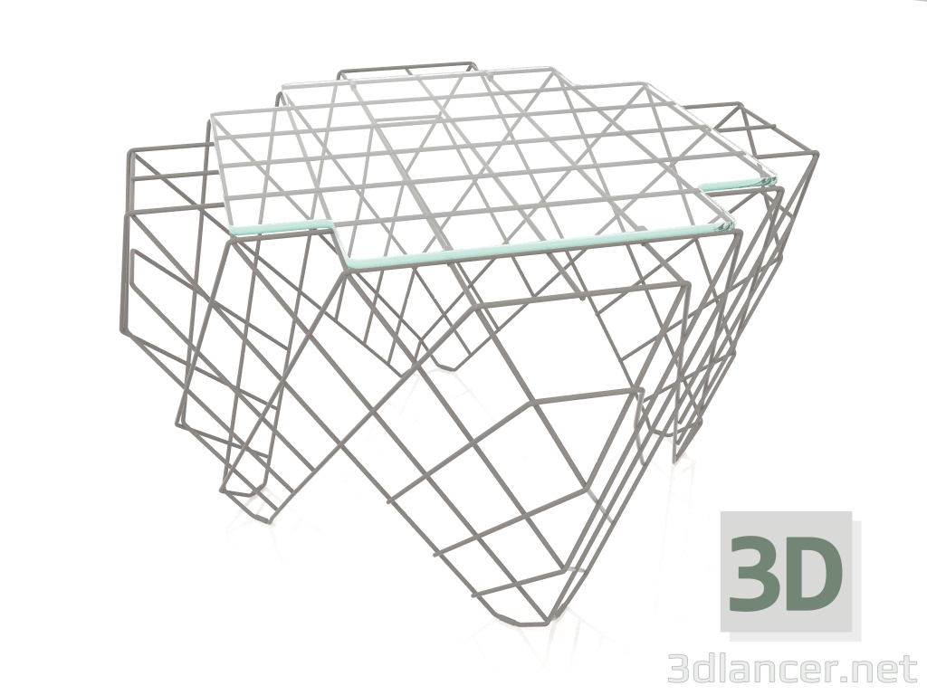 3D Modell Niedriger Couchtisch (Quarzgrau) - Vorschau