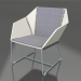 modèle 3D Fauteuil club (Bleu gris) - preview