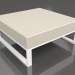 3d model Puf modular (Blanco) - vista previa