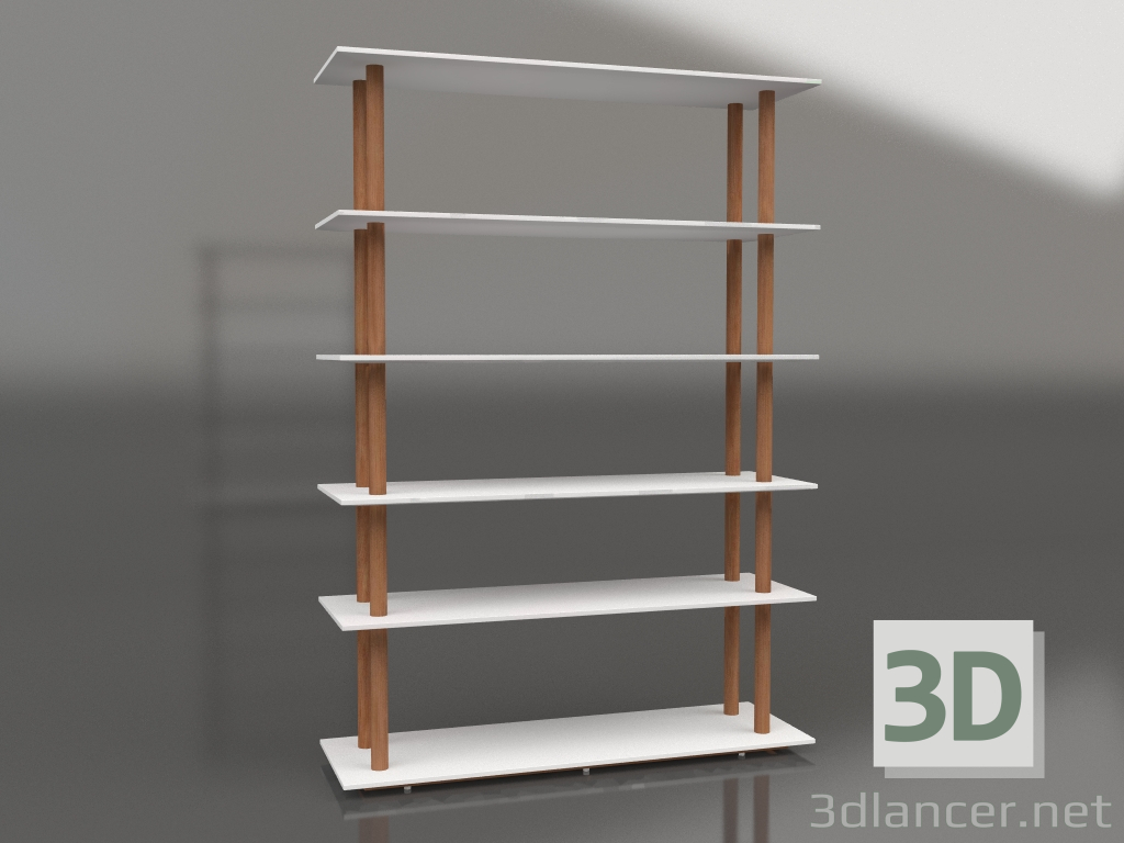 modello 3D Libreria High on Wood - anteprima