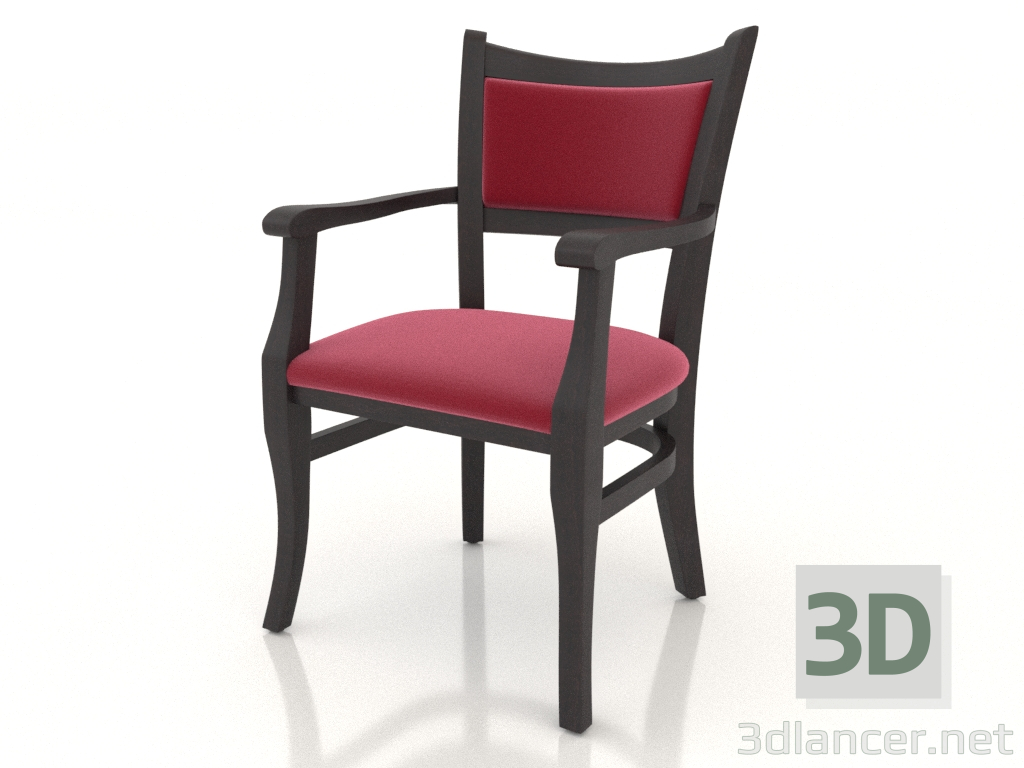 modèle 3D Chaise (fauteuil) Chester (Wenge) - preview