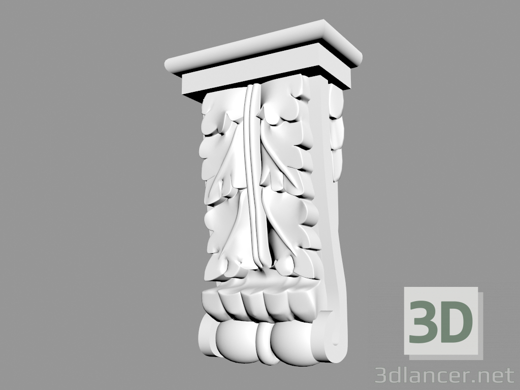 Modelo 3d Suporte B972 - preview