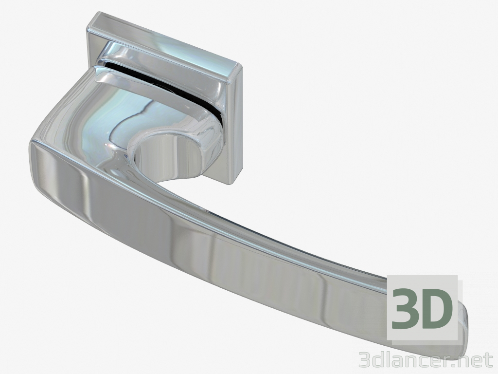 3d model Touch Door Handle (Glossy Chrome) - preview