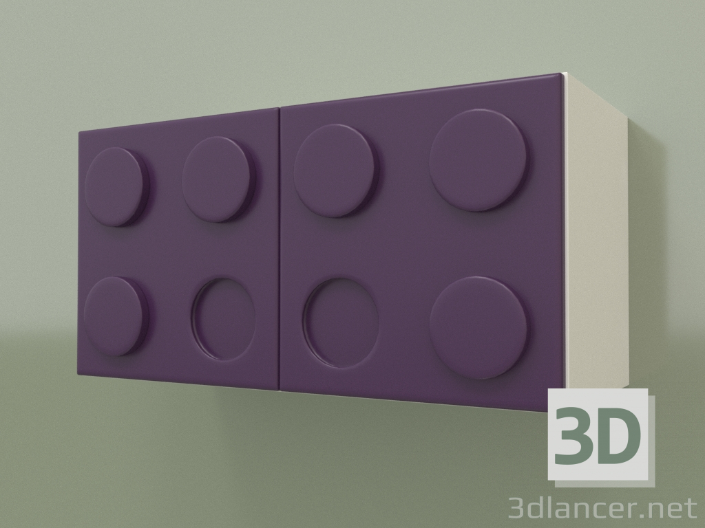 Modelo 3d Prateleira de parede horizontal infantil (Ametist) - preview