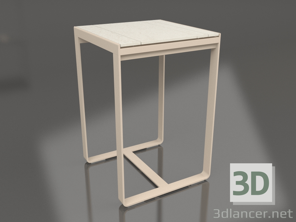 3d model Mesa de bar 70 (DEKTON Danae, Arena) - vista previa