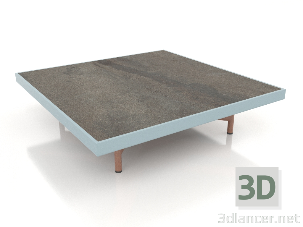 3d model Mesa de centro cuadrada (Gris azul, DEKTON Radium) - vista previa