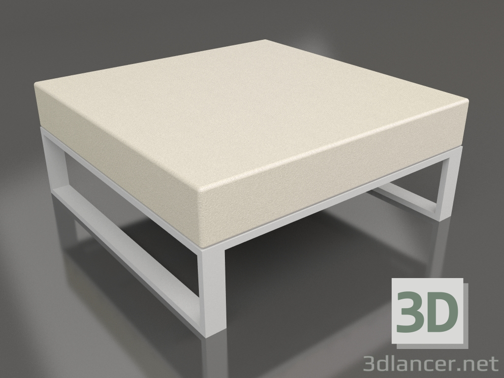 modello 3D Pouf componibile (Grigio) - anteprima