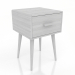 3d model Bedside table (white RAL 9010) - preview