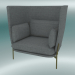 modèle 3D Fauteuil Cloud (LN5, 90x111 H 120cm, Pieds Bronzés, Hot Madison 724) - preview