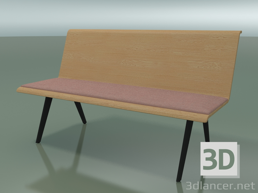 modello 3D Modulo centrale Eating 4612 (L 140 cm, Effetto rovere) - anteprima