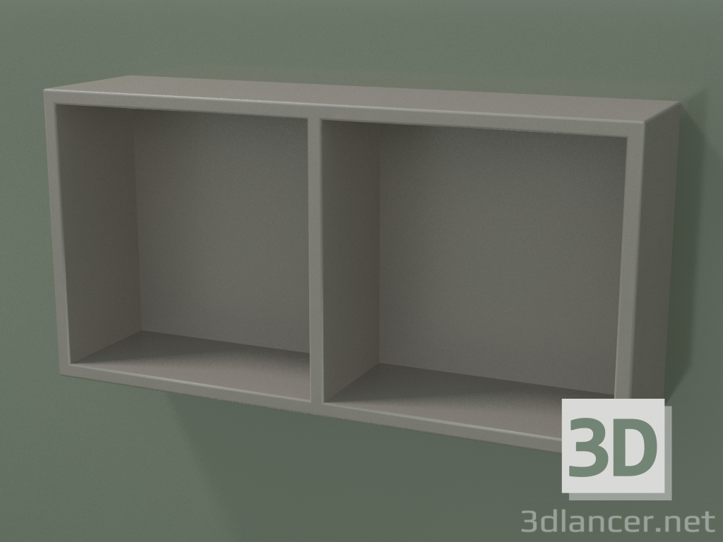 3d model Caja abierta (90U30002, Clay C37, L 48, P 12, H 24 cm) - vista previa