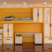 3d Wall for nursery model buy - render