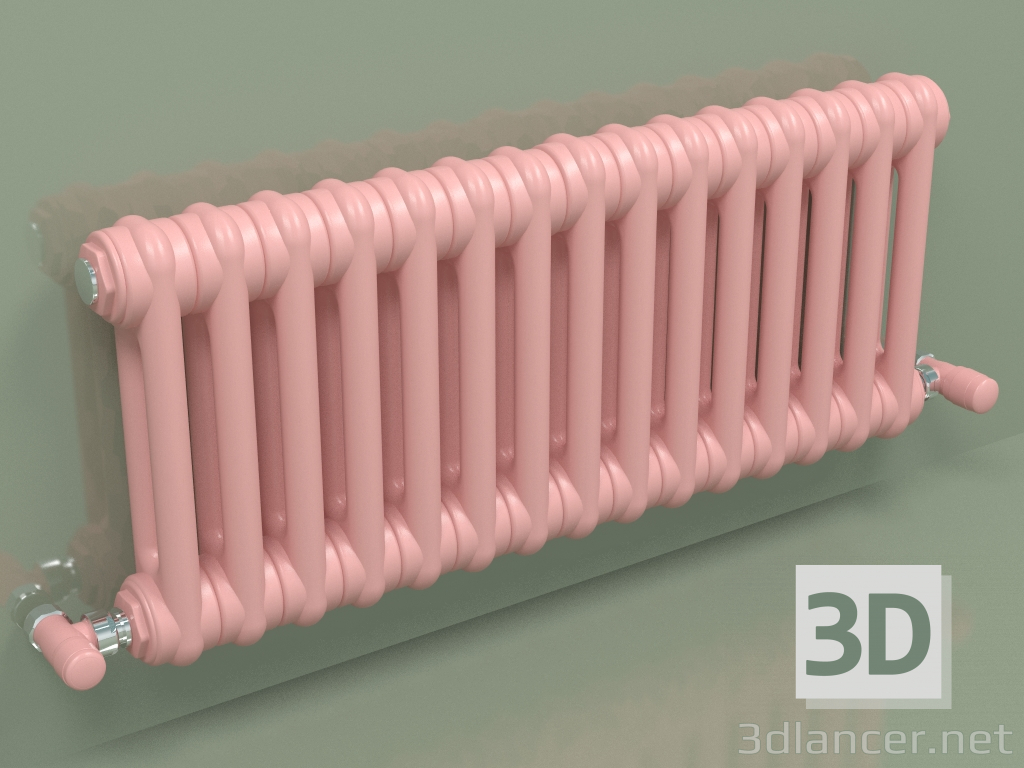 modello 3D Radiatore TESI 2 (H 300 15EL, Rosa - RAL 3015) - anteprima