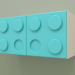 3d model Estante de pared horizontal para niños (Aqua) - vista previa