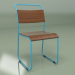 3d model Chair Church (blue matt) - preview