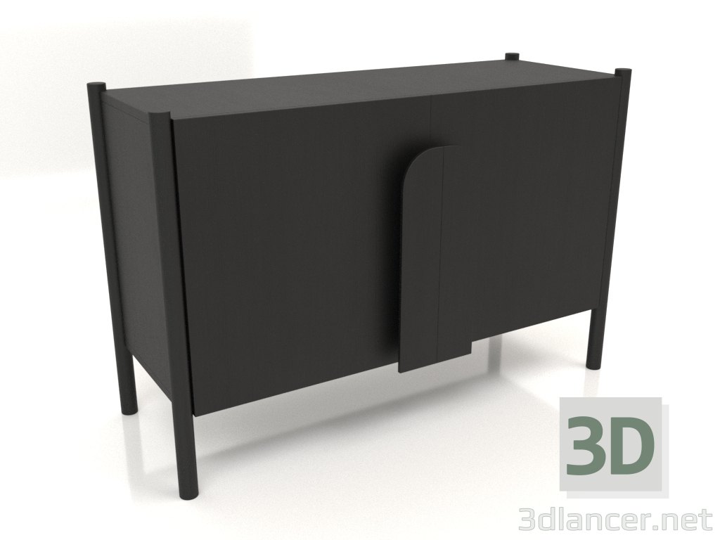 3d model Cabinet TM 05 (1200x450x800, wood black) - preview