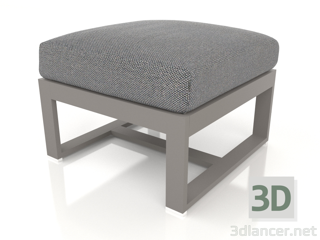 modèle 3D Pouf (Gris quartz) - preview