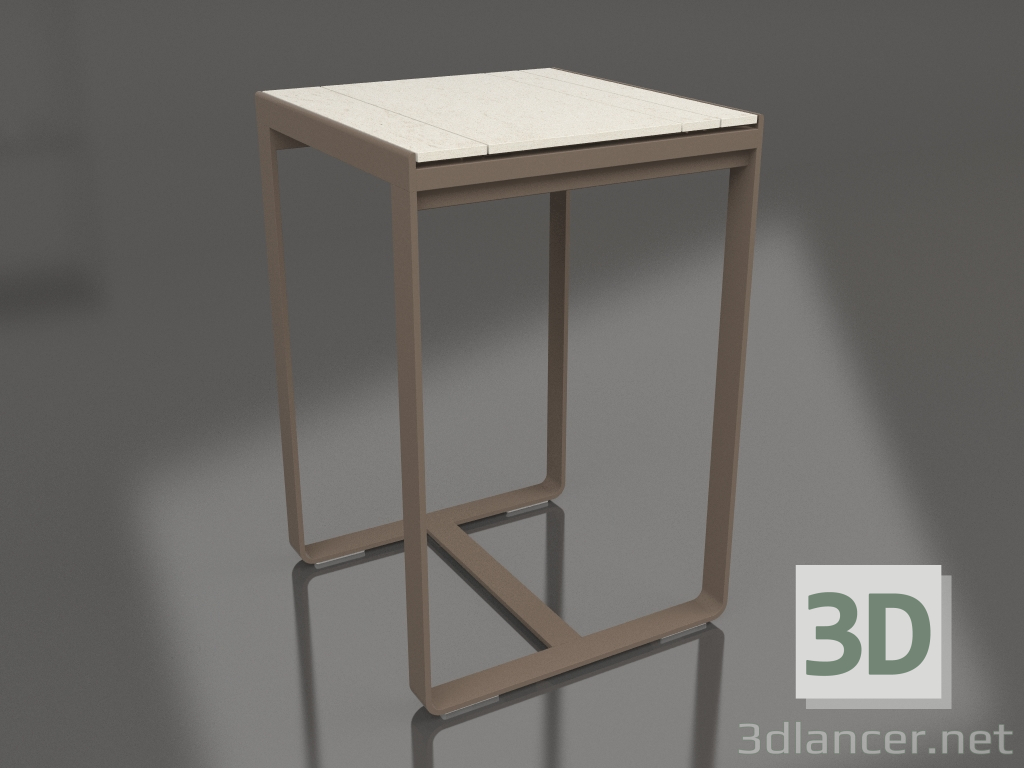 modello 3D Tavolo bar 70 (DEKTON Danae, Bronzo) - anteprima