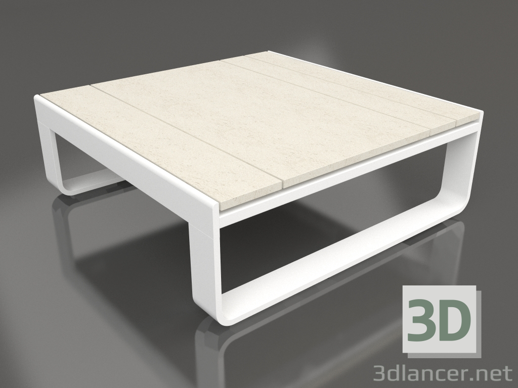 3D Modell Beistelltisch 70 (DEKTON Danae, Weiß) - Vorschau