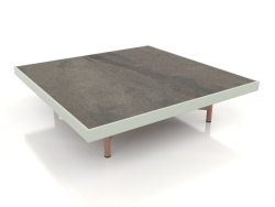 Mesa de centro cuadrada (Gris cemento, DEKTON Radium)