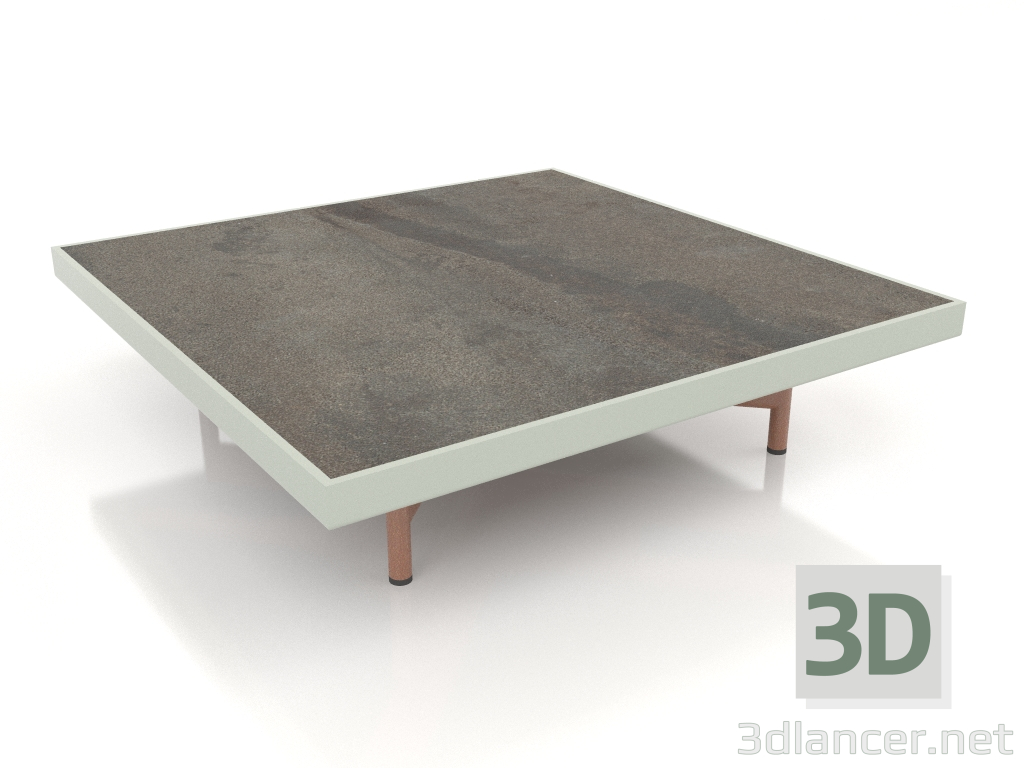 3d model Mesa de centro cuadrada (Gris cemento, DEKTON Radium) - vista previa