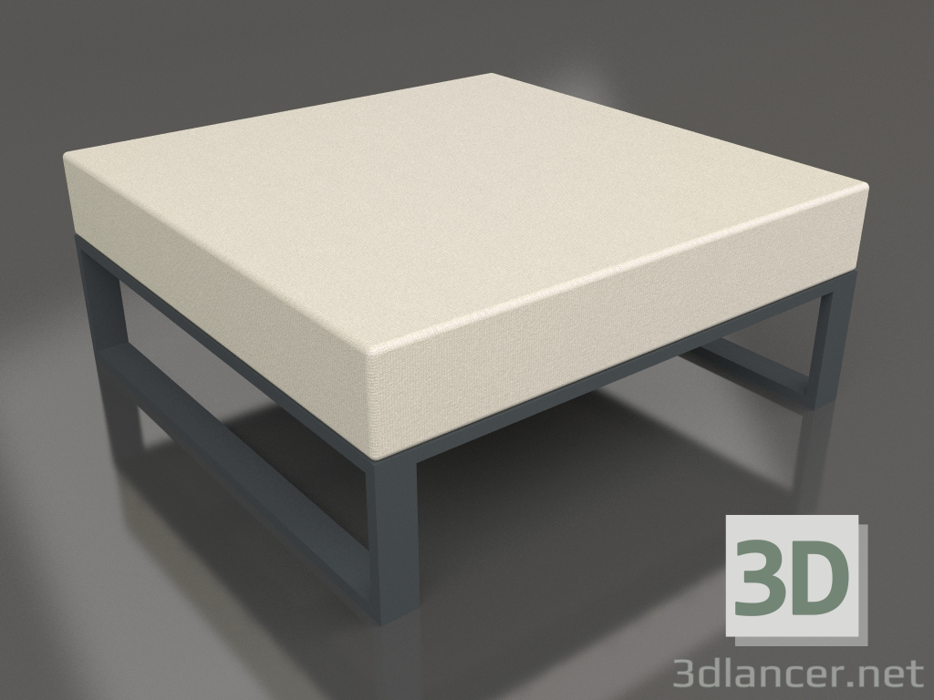 3d model Puf modular (Antracita) - vista previa