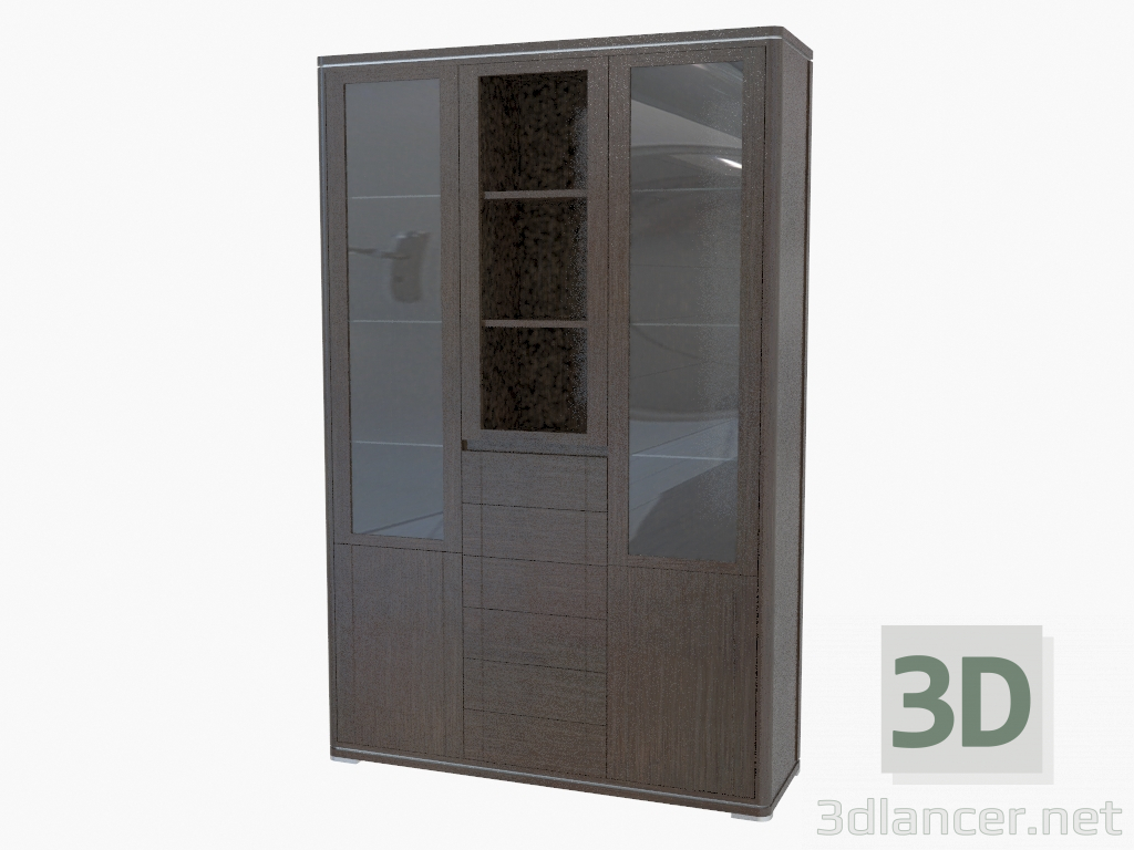 3D modeli Mobilya duvarının merkezi elemanı (475-35) - önizleme