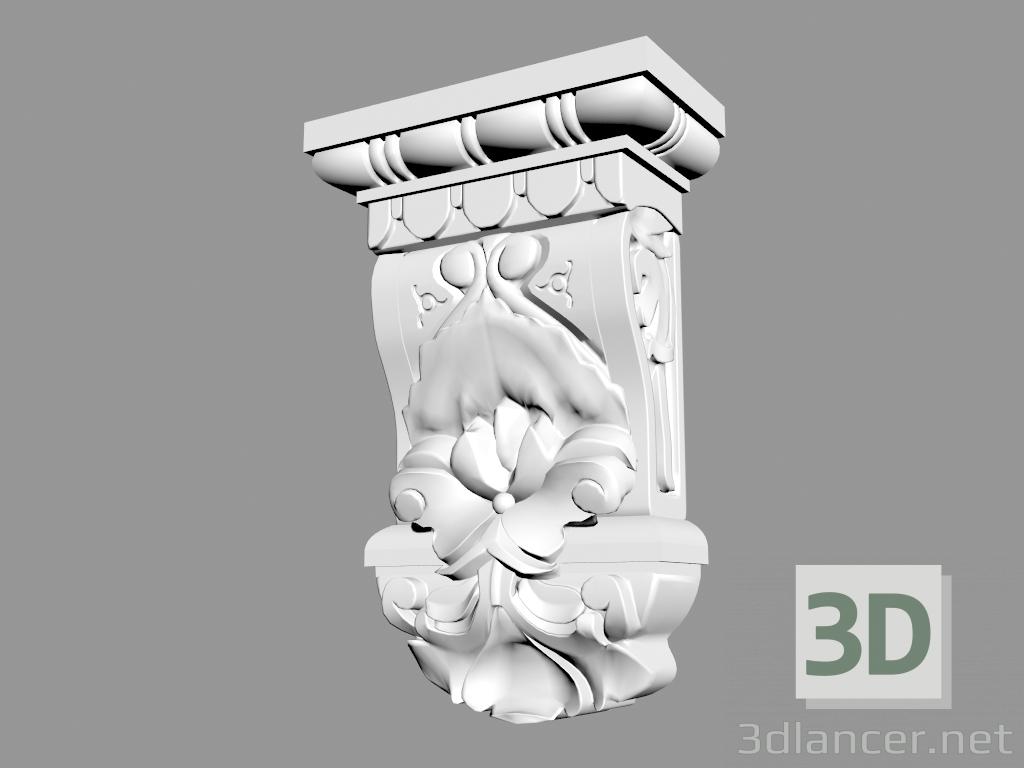 modello 3D Staffa B974 - anteprima