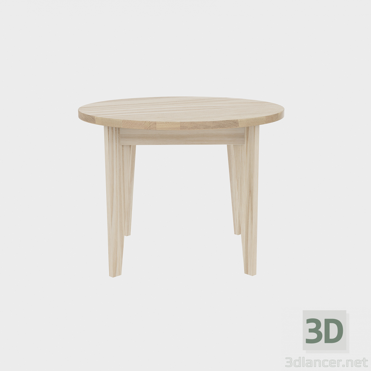 modello 3D Legno rotondo - anteprima